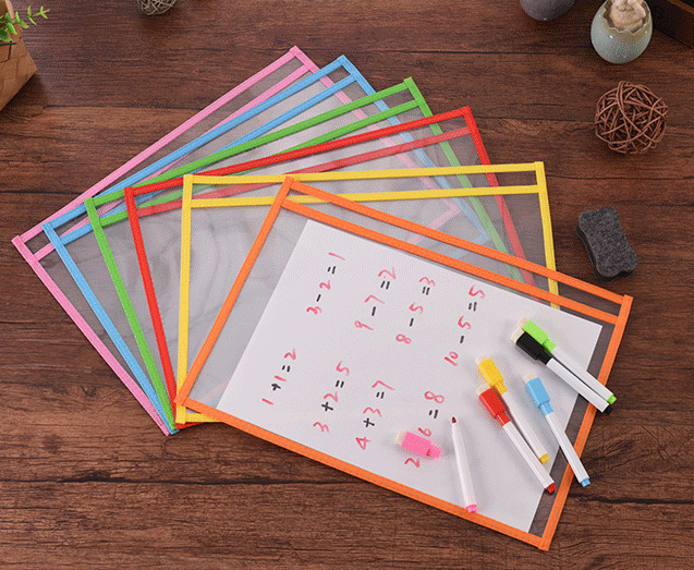 dry erase pocket sleeve